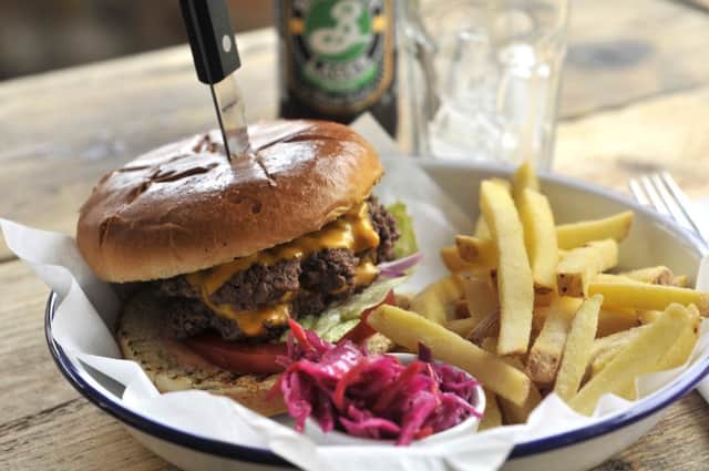 The burgers are as good as they get at Scarborough's The Cowshed. Pic Richard Ponter 154125c
