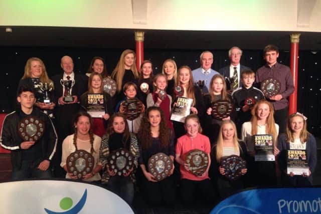 The Scarborough & District Sports Council Awards winners line up on February 29 2016