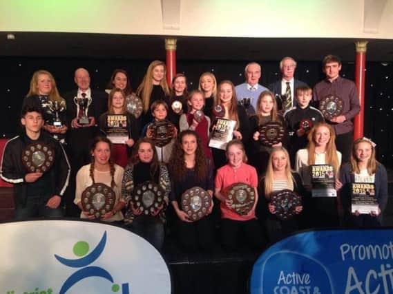The Scarborough & District Sports Council Awards winners line up on February 29 2016