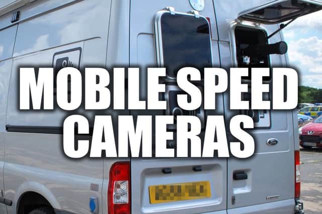 Mobile speed cameras.