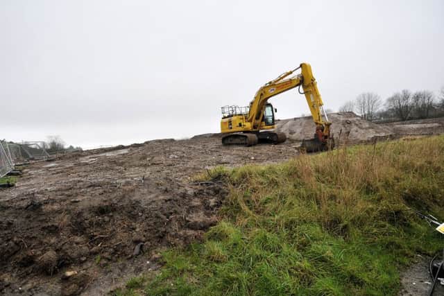 Work starts at the site of the Scarboroughs new Football Stadium. pic Richard Ponter 160202b