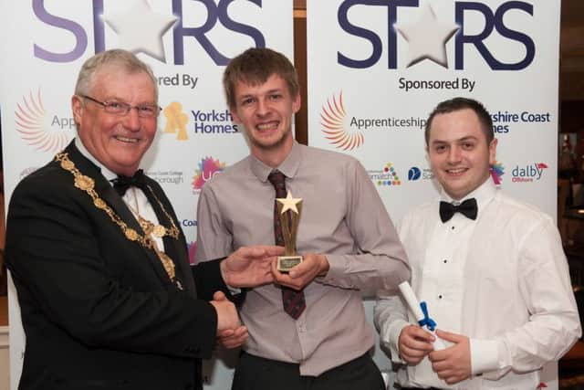 Overall Apprentice winner James Gill at last years apprenticeship awards ceremony.