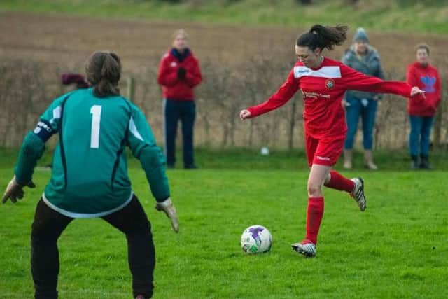 Chloe Marshall went close for Boro, but couldnt find the back of the net