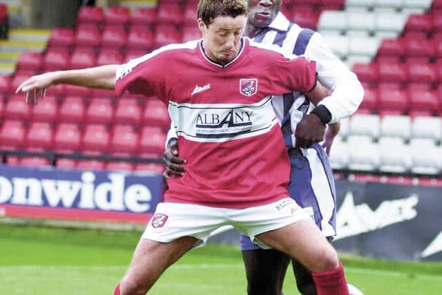 Chris Tate in action for Boro