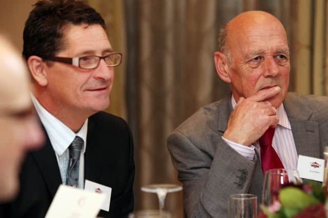 Ian Proudfoot with Terry Petch, who has worked for the group for 50 years.
