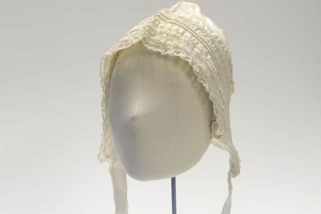 The Victorian bonnet in the Scarborough Collections.