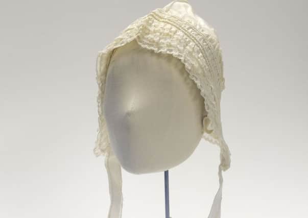 The Victorian bonnet in the Scarborough Collections.