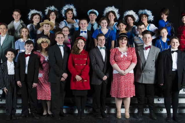 The cast of Guys and Dolls