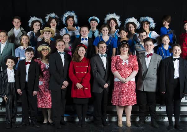 The cast of Guys and Dolls