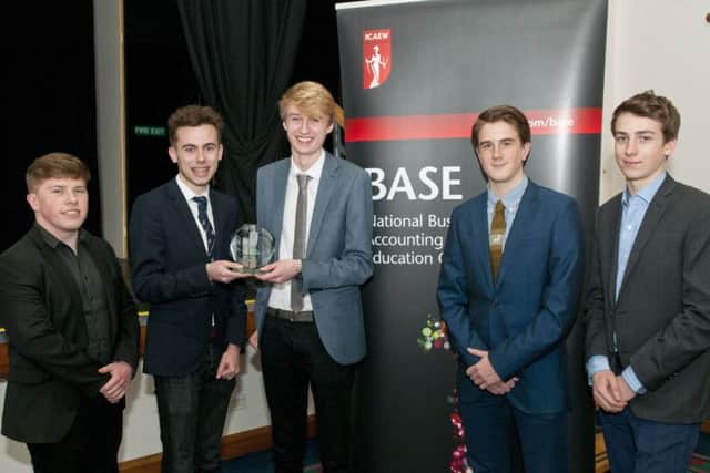 Hull BASE heat winners Scarborough Sixth Form College.