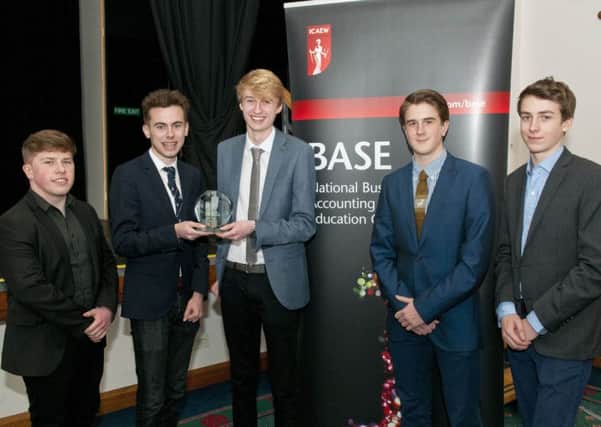 Hull BASE heat winners Scarborough Sixth Form College.