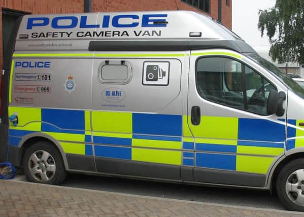 North Yorkshire Police road safety van and camera