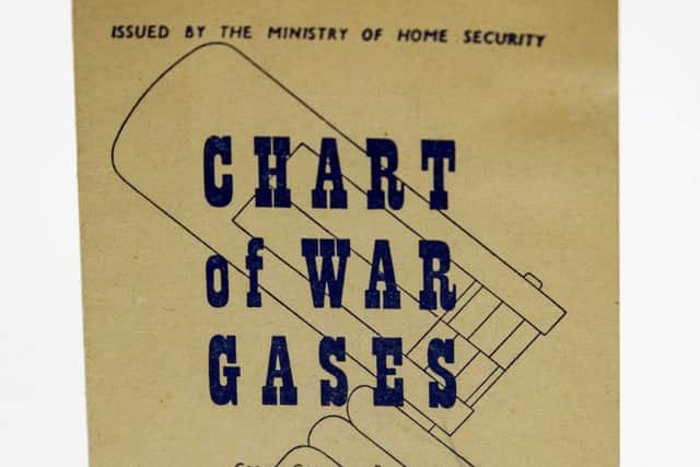Chart of War Gases in the Scarborough Collections.