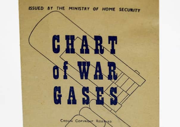 Chart of War Gases in the Scarborough Collections.