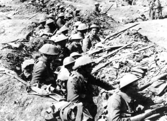 Trench warfare at Ypres during World War One.