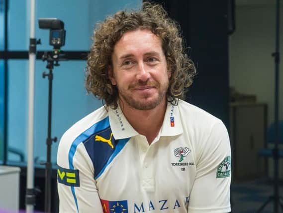 Yorkshire's Ryan Sidebottom is ready and raring to go as the Tykes tackle Hampshire