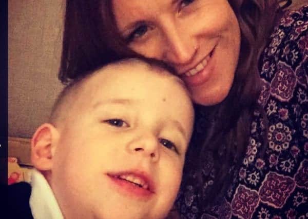 Wakefield mother Paula Brooke, pictured with son Logan. She believes there is not enough support to help get children ready for starting school