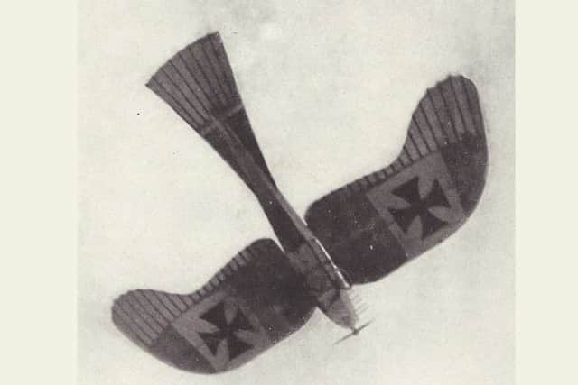 A German Rumpler Taube Monoplane.