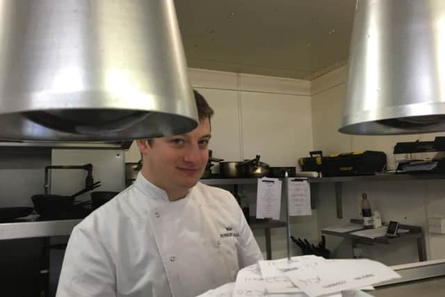 Matt Baxter, chef at Dunsley Hall