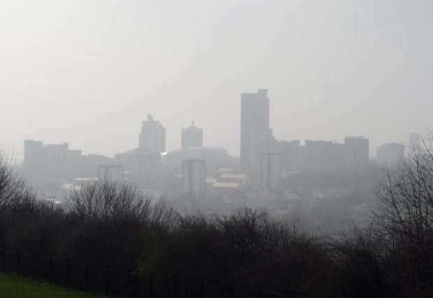 Towns and cities across Yorkshire could be shrouded in smog this weekend.