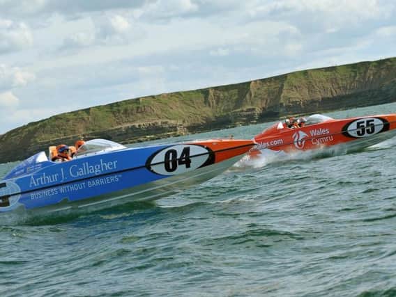 Powerboats racing in last year's P1 event at South Bay, Scarborough