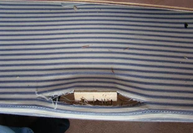 The former soldiers said they found broken furniture and holes in the walls
