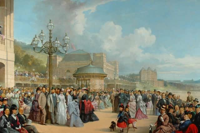 The magnificent scene painted in the 1870s is entirely fictional.