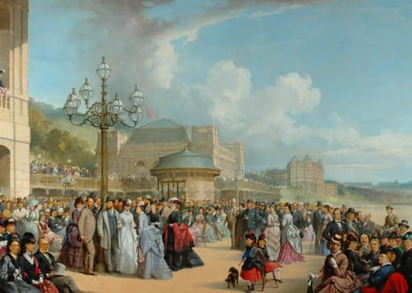 The magnificent scene painted in the 1870s is entirely fictional.