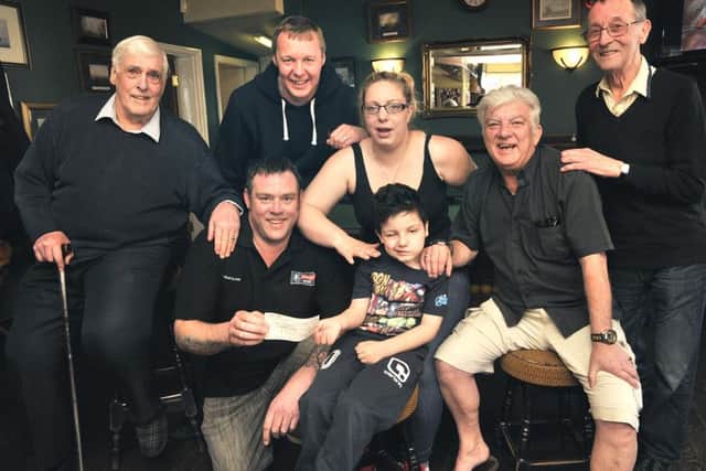 Landlord Tony Burnard, Dean Rogers, Martin Allison ,Margaret Ates , Ilhan, Kev Hogg and Ken Metcalfe