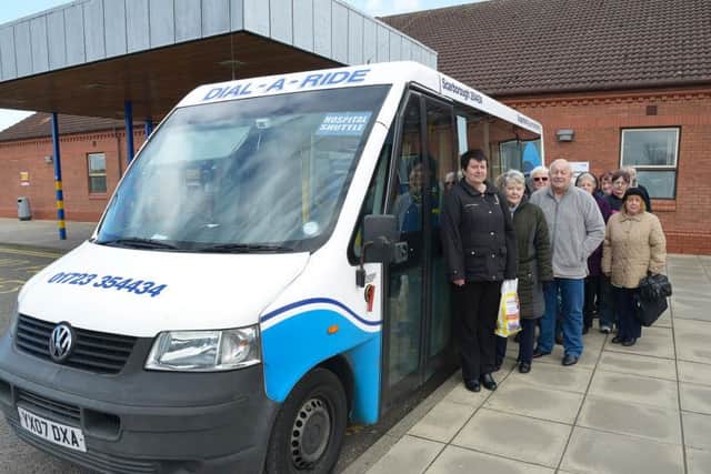 The shuttle bus service is vital to the town.