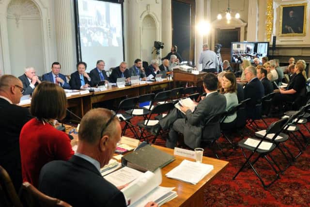 Councillors debate the controversial plan.