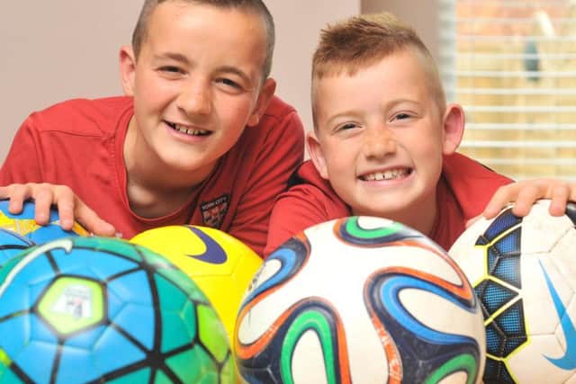 Jevan, left, and Jayden Cordukes, 12 and nine-years-old, have been snapped up by York City