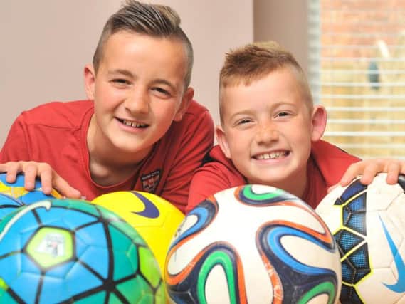 Jevan, left, and Jayden Cordukes, 12 and nine-years-old, have been snapped up by York City