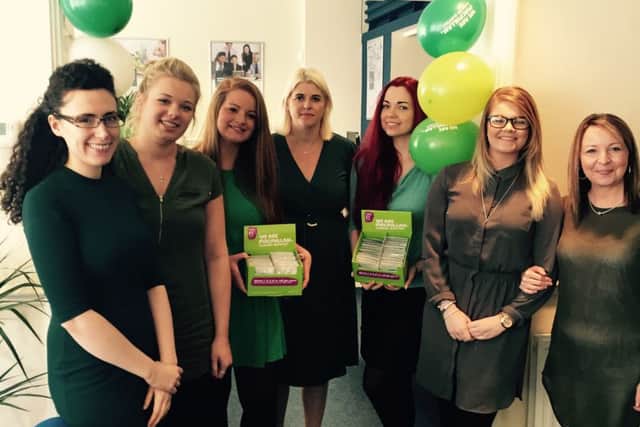 GI Group UK employees at the Go Green launch for MacMillan