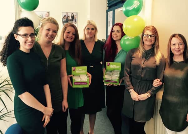 GI Group UK employees at the Go Green launch for MacMillan