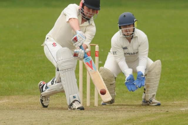 Flamborough in batting action on their way to victory against Ryedale in Division Three. Picture: Dom Taylor.