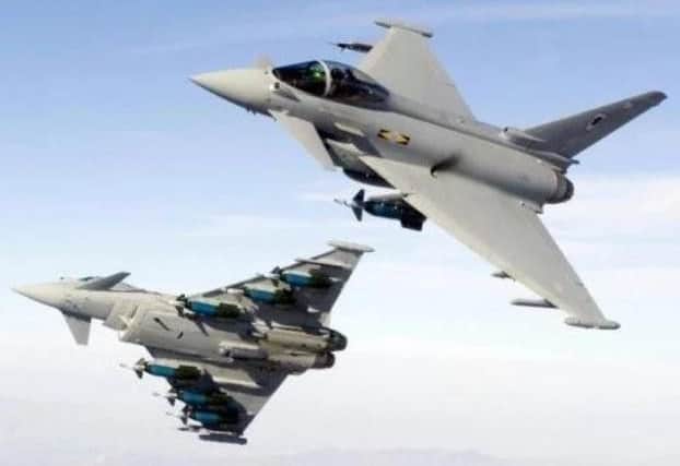 Typhoon Jets caused a sonic boom in Yorkshire in April.