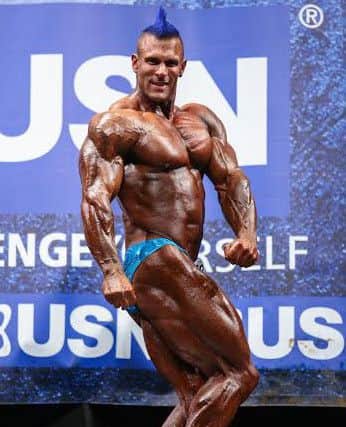 Andy won his class at the NABBA Britain Finals