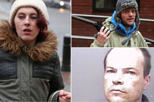 Sally Hughes, left. Andrew Everest, top, and Anthony White, bottom
