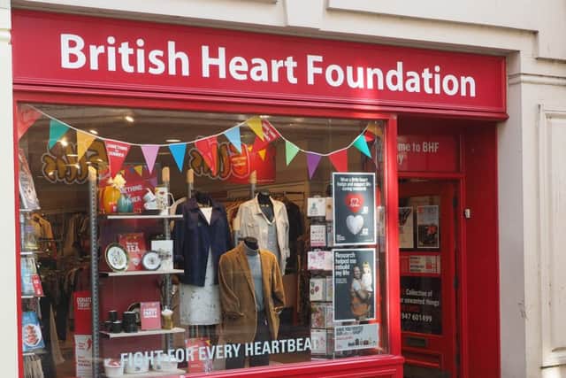 British heart foundation shop on baxtergate, Whitby