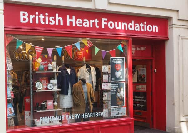 British heart foundation shop on baxtergate, Whitby