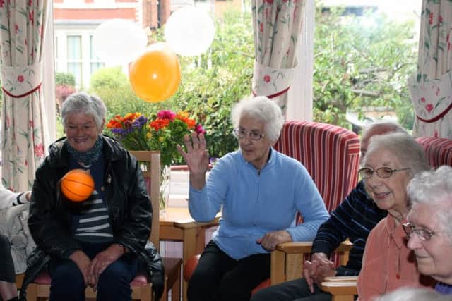 Residents and visitors enjoy the open day.