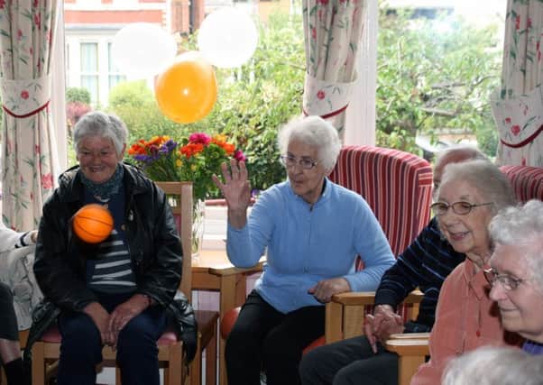 Residents and visitors enjoy the open day.