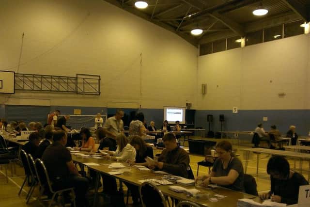 The count at the Filey Road Sports Centre