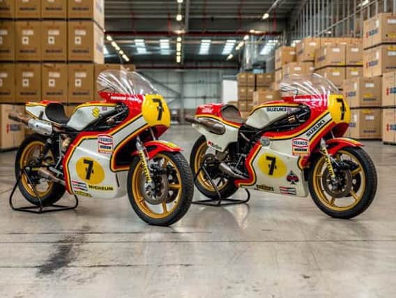 Barry Sheene's actual race winning machines will be on display at Oliver's Mount on July 23 and 24