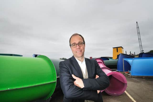Dr Anton Hoefter at the Water Park.