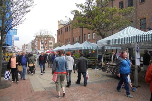 The regular food and drink businesses will set up their stalls from 9.30am to 4pm.