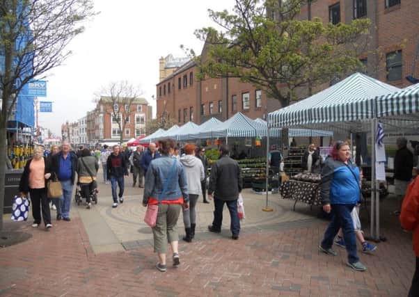 The regular food and drink businesses will set up their stalls from 9.30am to 4pm.