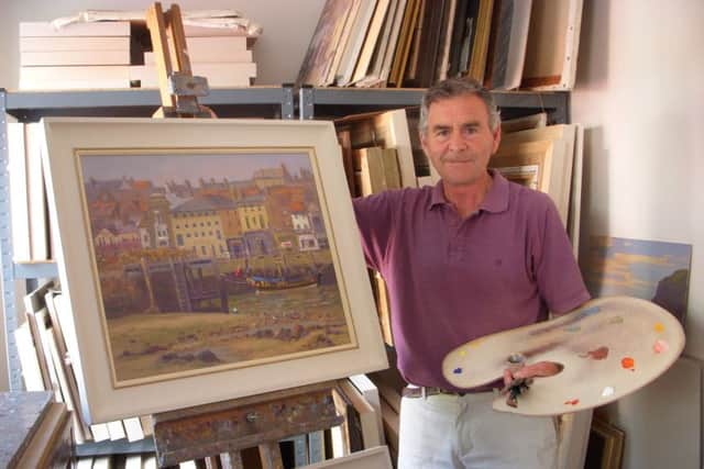 Artist Douglas Hill has his first exhibition in Whitby.