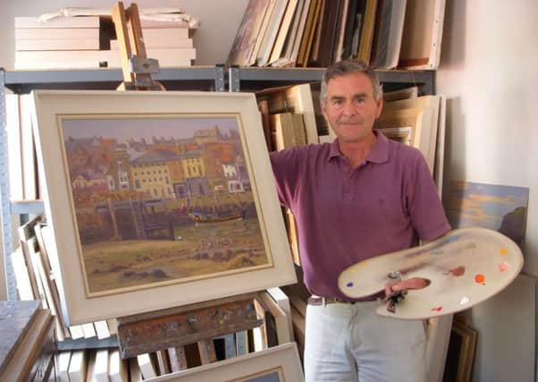 Artist Douglas Hill has his first exhibition in Whitby.
